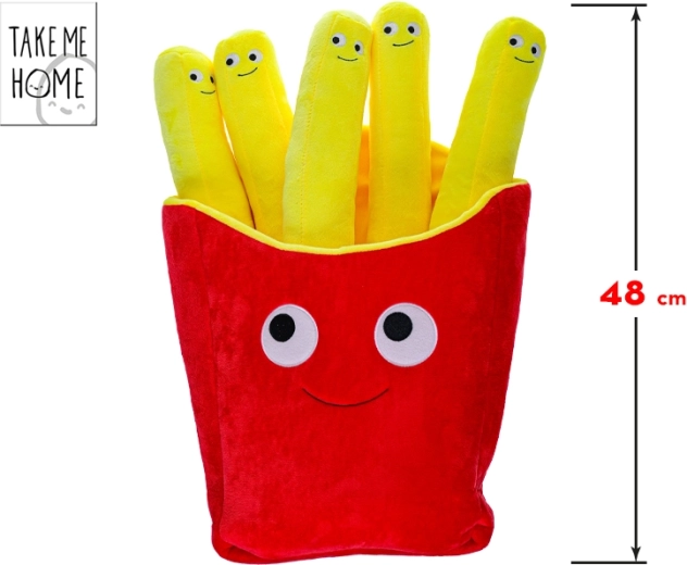 Peluche patatine fritte con faccina 48 cm