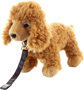 barboncino di peluche con collare eco-friendly 26 cm