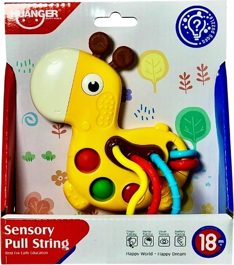 Sonaglio sensoriale e gioco manipolativo Giraffa