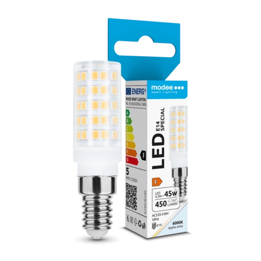 Modee Lighting lampadina LED in ceramica E14 4,3 W bianco freddo 360°