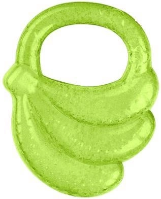 Massaggiagengive refrigerante a forma di banana verde BABYONO