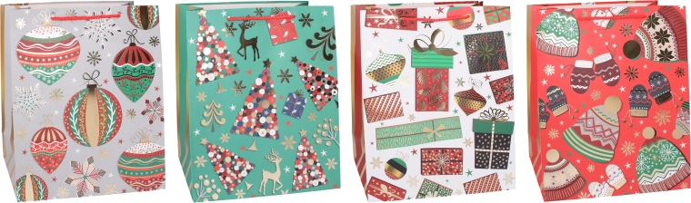 Borsa regalo natalizia XS - 1 pezzo