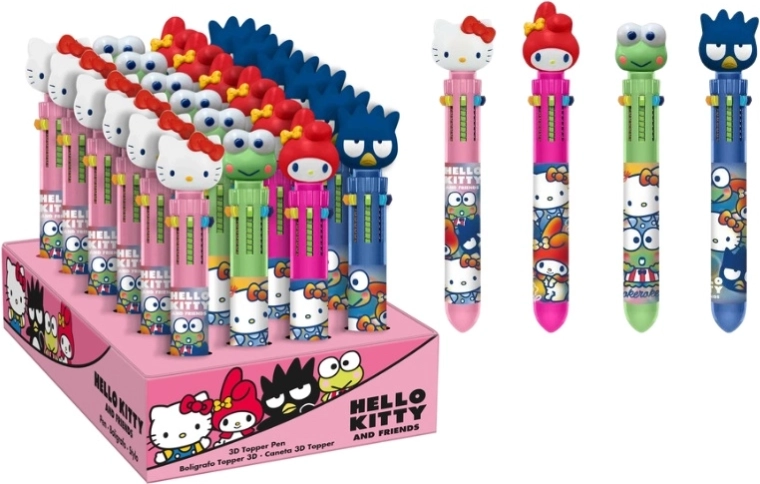 Penna a sfera Sanrio Hello Kitty con topper 3D – 6 colori