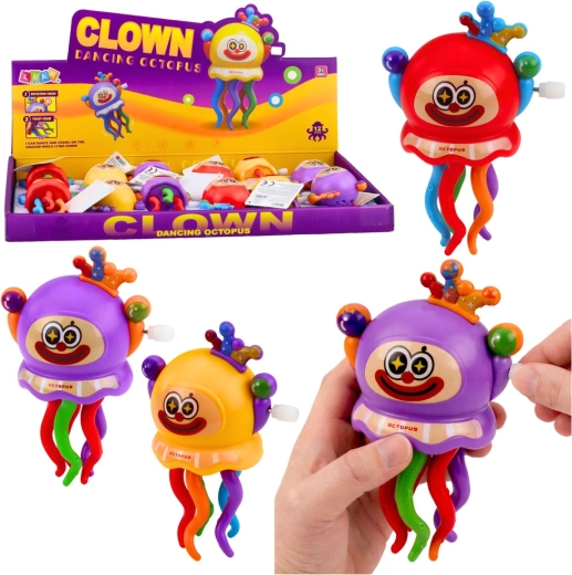 Polpo clown a carica – giocattolo colorato per bambini