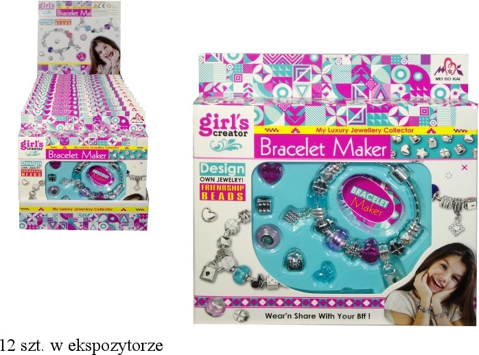 Kit creativo fai da te per realizzare braccialetti e bigiotteria