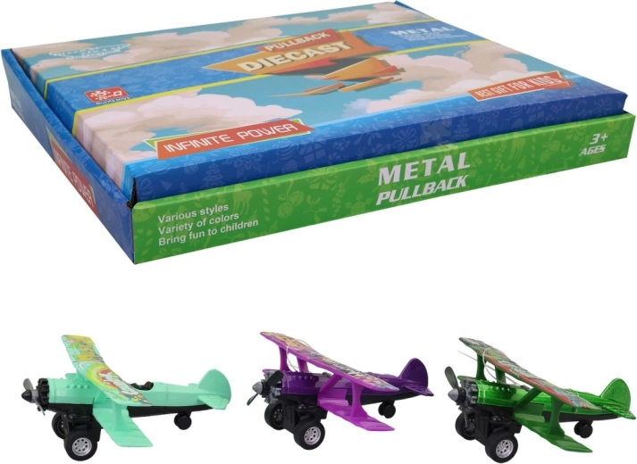Aereo in metallo in display box