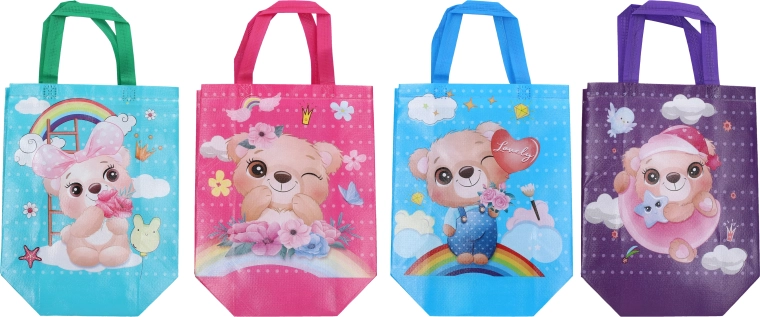 Borsa regalo M in tessuto non tessuto 32 × 36 × 12 cm per bambini