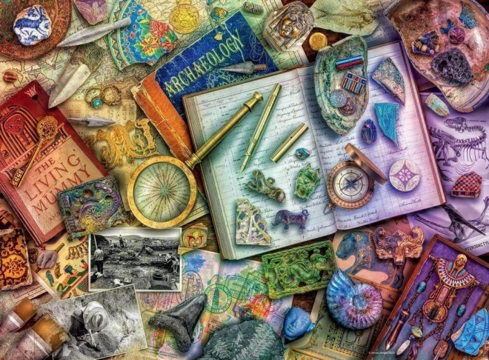 Puzzle Ravensburger Tavolo dell’archeologo 500 pezzi