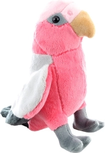 Cacatua rosa di peluche 17 cm