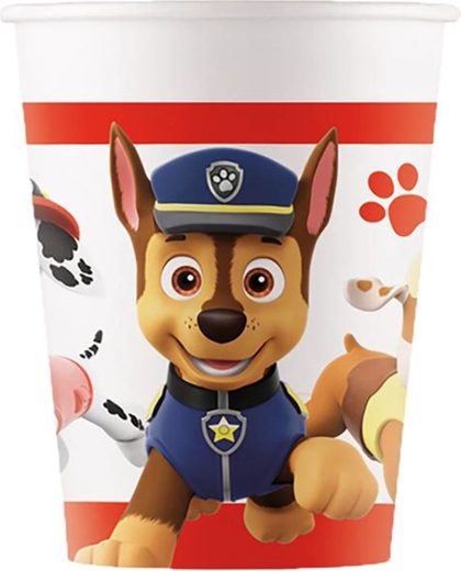 Bicchieri di carta Paw Patrol 200 ml, 8 pz