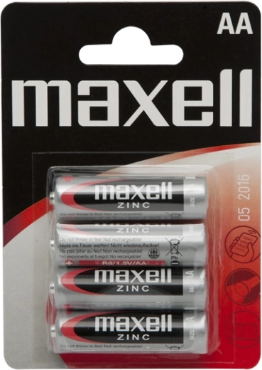 Batterie zinco-carbone AA R6 1,5 V, 4 pezzi