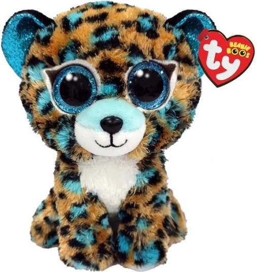 Mascotte TY Leopardo Blue Cobalt 15 cm