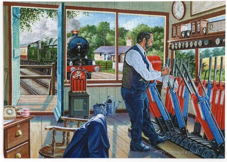 House of Puzzles Puzzle Ufficio del capostazione ferroviario, 250 pezzi grandi