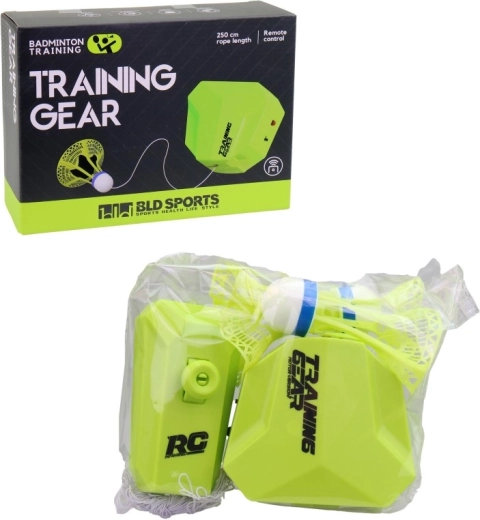 Allenatore di badminton per un solo giocatore con montaggio adesivo