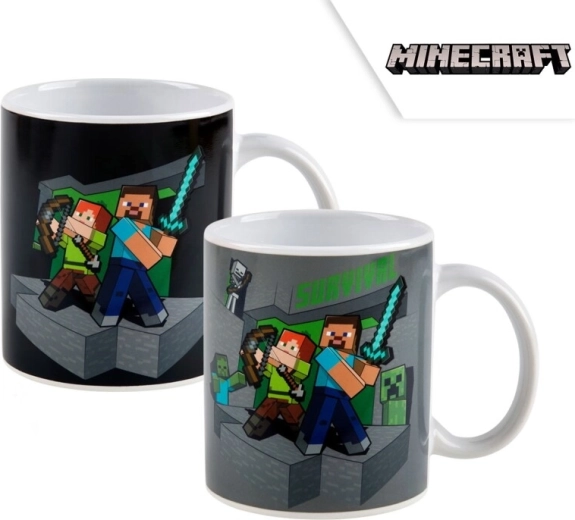 Tazza termica Minecraft che cambia colore