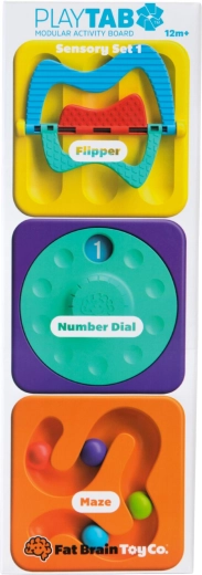 Fat Brain set di giochi sensoriali PlayTab Tile Set 1
