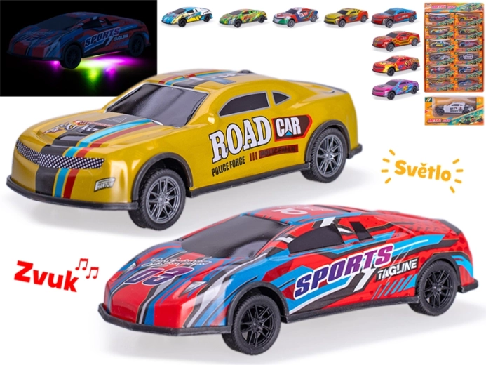 Auto da corsa con retrocarica 12,5 cm con luci e suoni