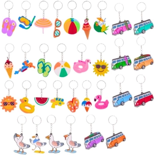 portachiavi da spiaggia con motivi marini