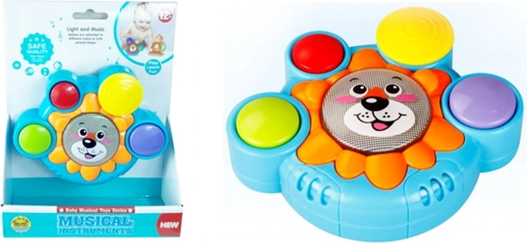 Tamburo interattivo per bambini con leone