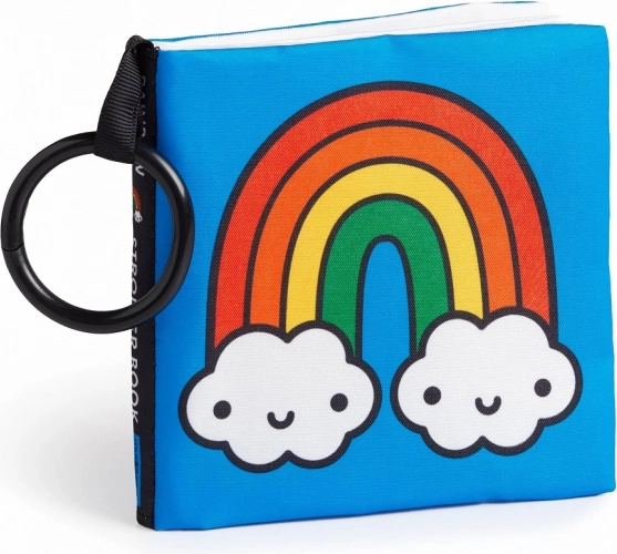 Libro di stoffa per passeggino mondo arcobaleno mudpuppy
