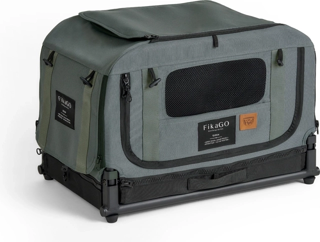 Trasportino kennel pieghevole FikaGO Queen XS verde