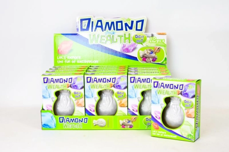 Diamanti – set per scavare gemme (12 pz in espositori)