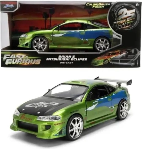 Modello in metallo Jada Mitsubishi Eclipse 1995 dal film Fast & Furious in scala 1:24