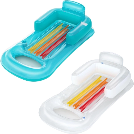 Materassino gonfiabile con schienale e portabicchiere 161 × 84 cm BESTWAY