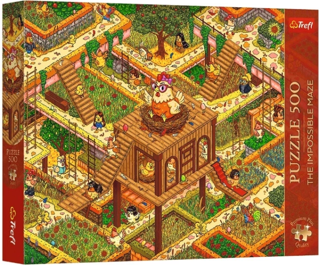 Puzzle Premium Plus 500 pezzi Pulcini divertenti