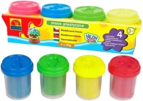Pasta modellabile neon in tubi (4 pz)