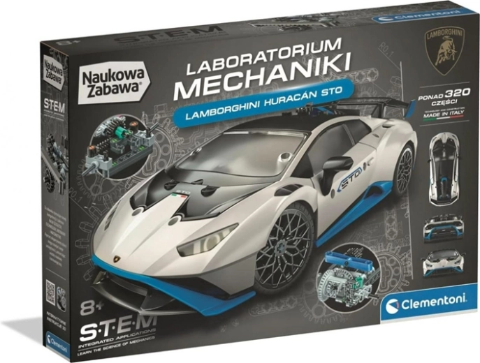 Clementoni Science & Play Labo Mech Lamborghini Huracán kit di costruzioni meccaniche