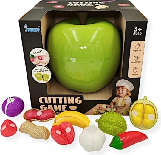 Jinkee Mela verde – set da taglio di frutta e verdura