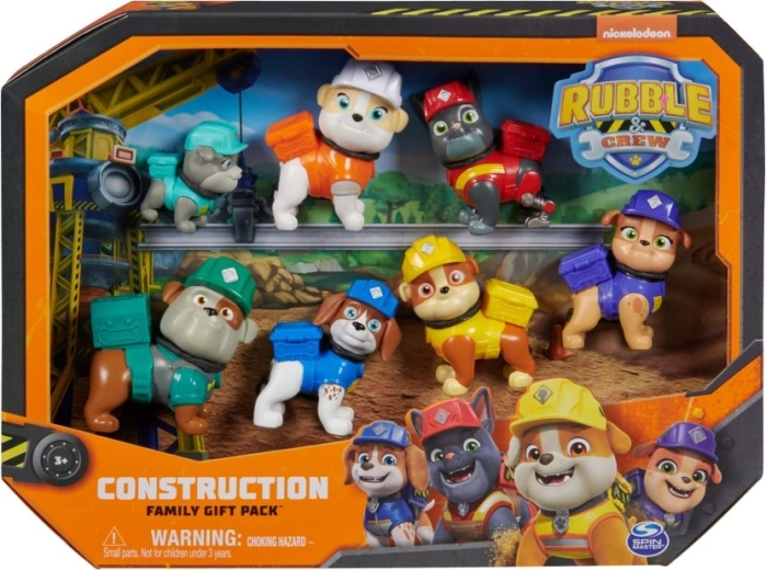 Pupazzi PAW Patrol Rubble e la sua squadra – set regalo 7 pz