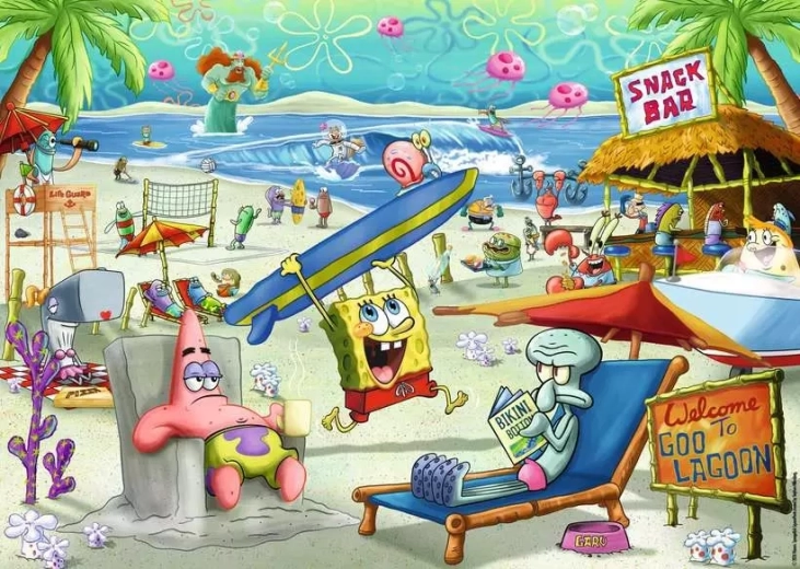 Puzzle RAVENSBURGER Spongebob 1000 pezzi