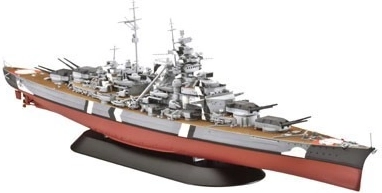 Modello in plastica della nave da guerra BISMARCK