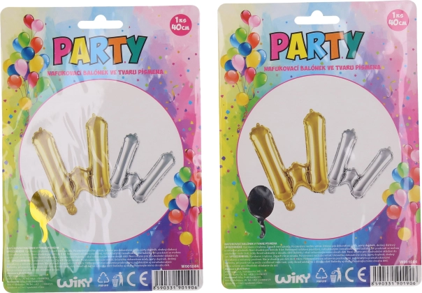 Palloncino gonfiabile a forma di lettera W