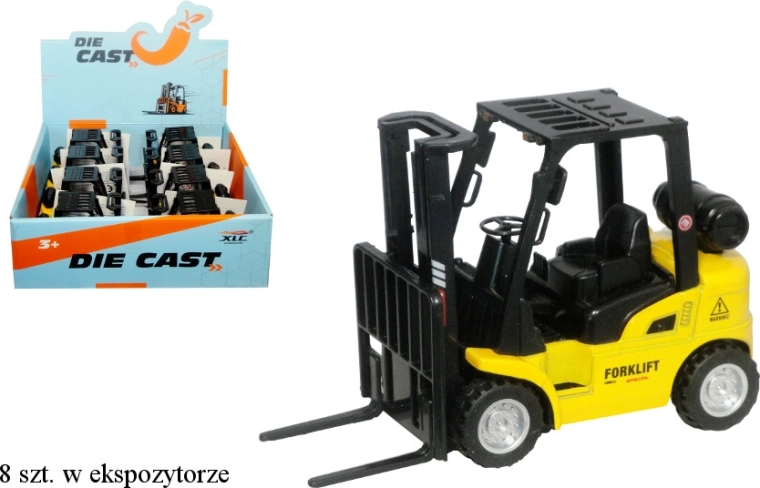 Carrello elevatore a forche – modello in plastica e metallo con motore pull-back