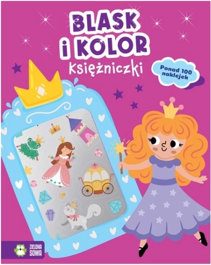 Brillio e colori: Libro da colorare per principesse con adesivi metallizzati