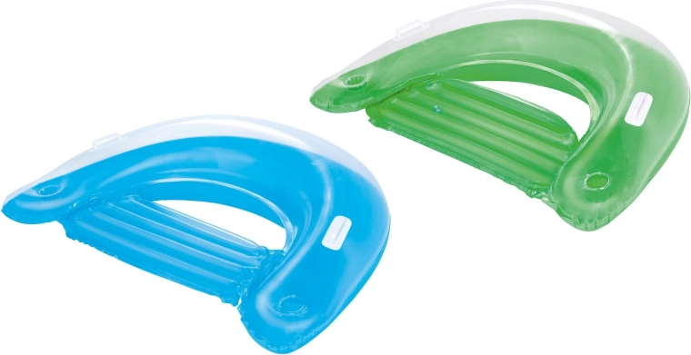 Poltrona gonfiabile per l’acqua con maniglie e portabicchieri 152 × 99 cm Bestway verde/blu