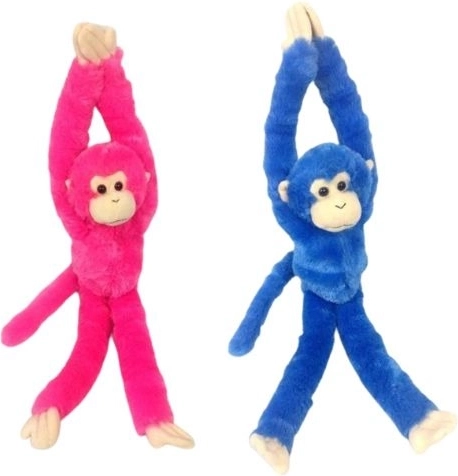 Scimmietta di peluche con chiusura a strappo 48 cm