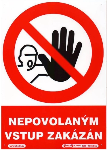 Tabella di sicurezza Vietato l’ingresso ai non autorizzati A4 plastica