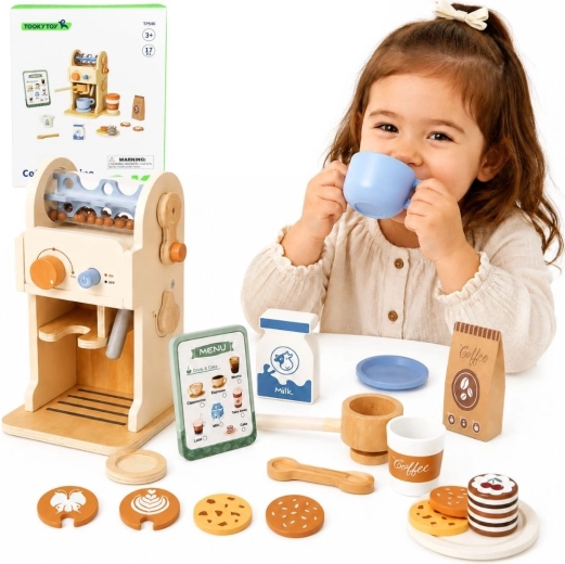 Macchina da caffè in legno Barista TOOKY TOY