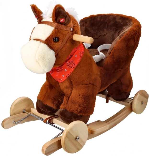 Cavallo a dondolo con ruote e seggiolino