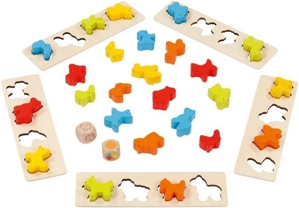 Gioco di smistamento con dadi Animali