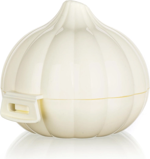 Scatola per aglio ACCASA color crema 8,5 × 8,5 × 7 cm