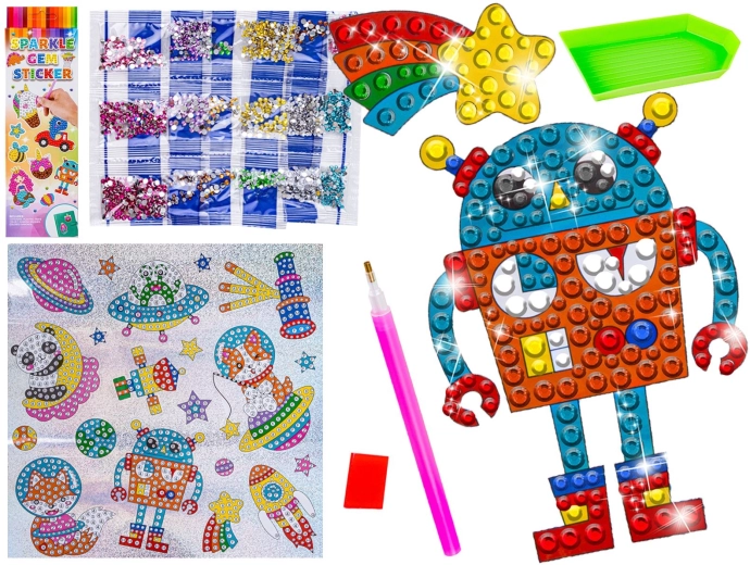 Mosaico di diamanti – adesivi spazio, set da 20 pz