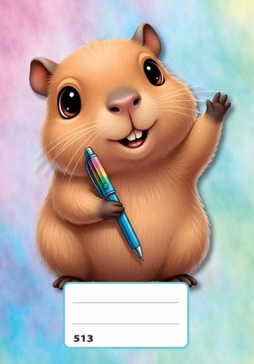 Quaderno A5 a righe capibara - 1 pezzo