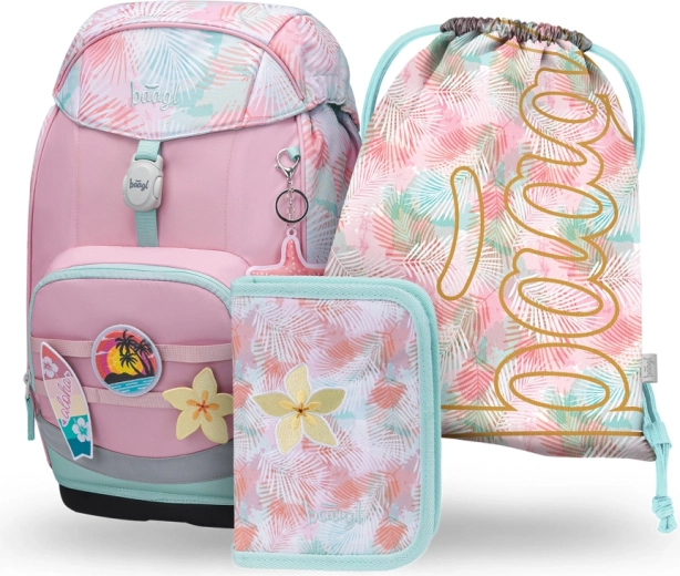 Set scolastico BAAGL Airy Plus Sunset – zaino, astuccio e sacca