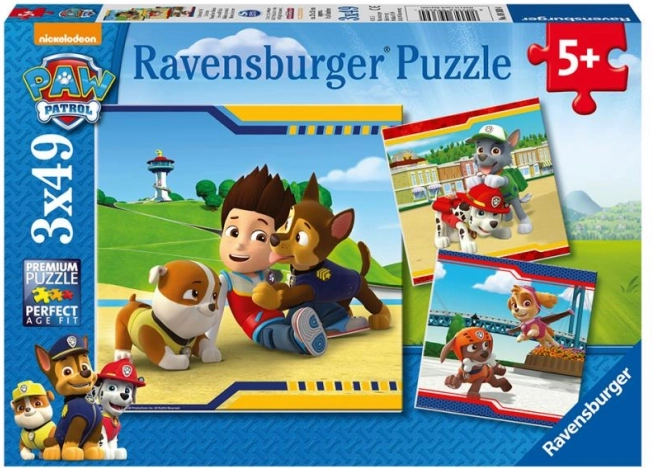 Puzzle Ravensburger Paw Patrol Best Friends 3×49 pezzi