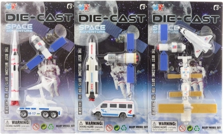 set spaziale in metallo